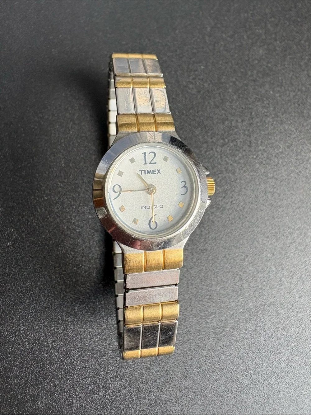 Timex Women's Dainty Two-Tone Stainless Steel Indiglo Watch - Silver & Gold